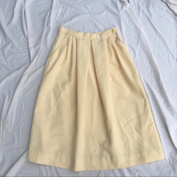 Yellow Midi Skirt